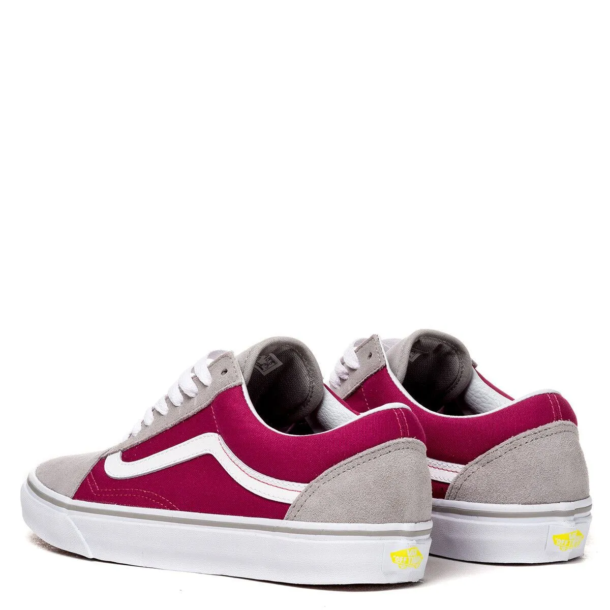 VANS Old Skool Drizzle Sangria Gray Wine Womens Size 5.5 Suede Casual Shoes