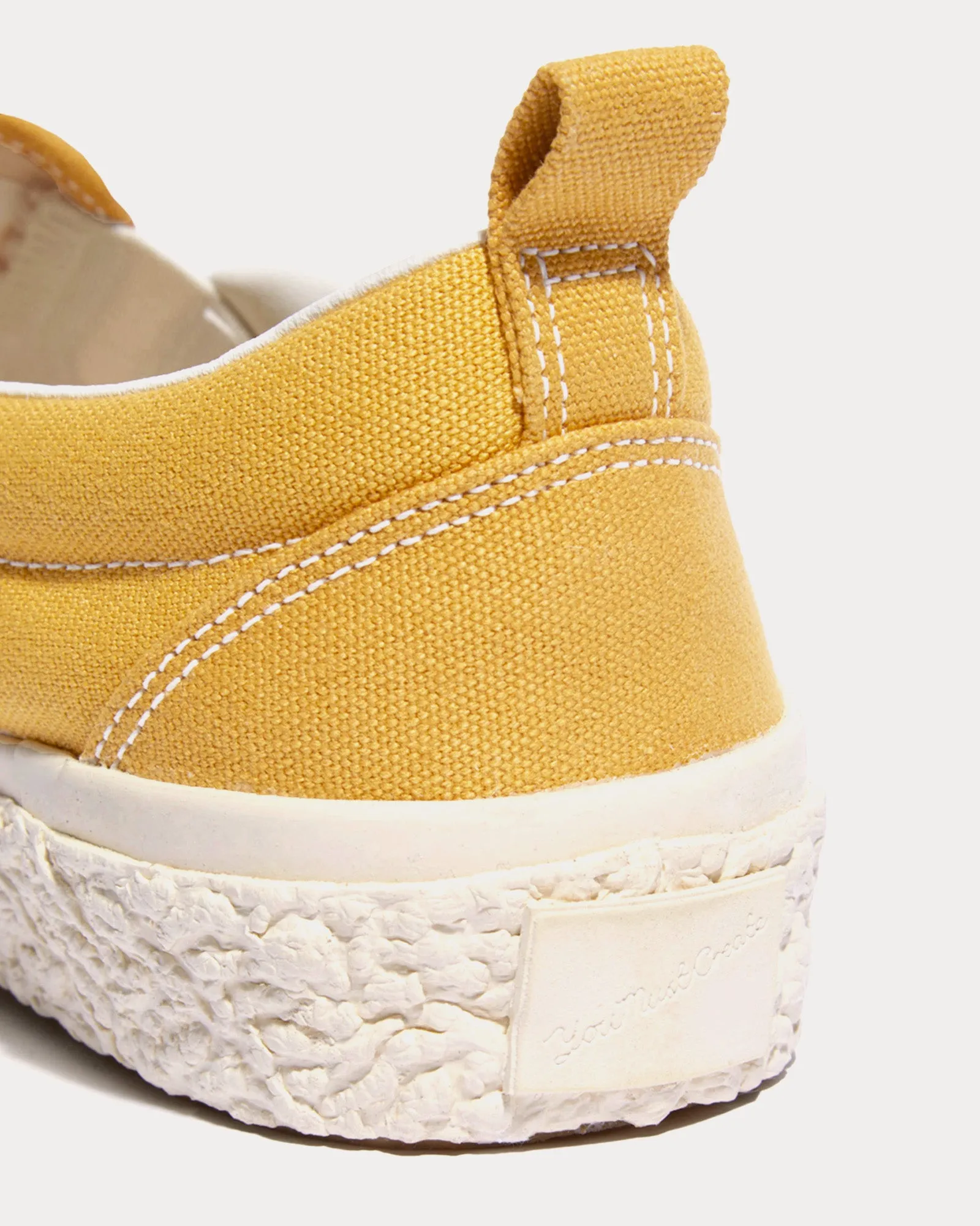 Vulcanised Yellow Slip On Sneakers