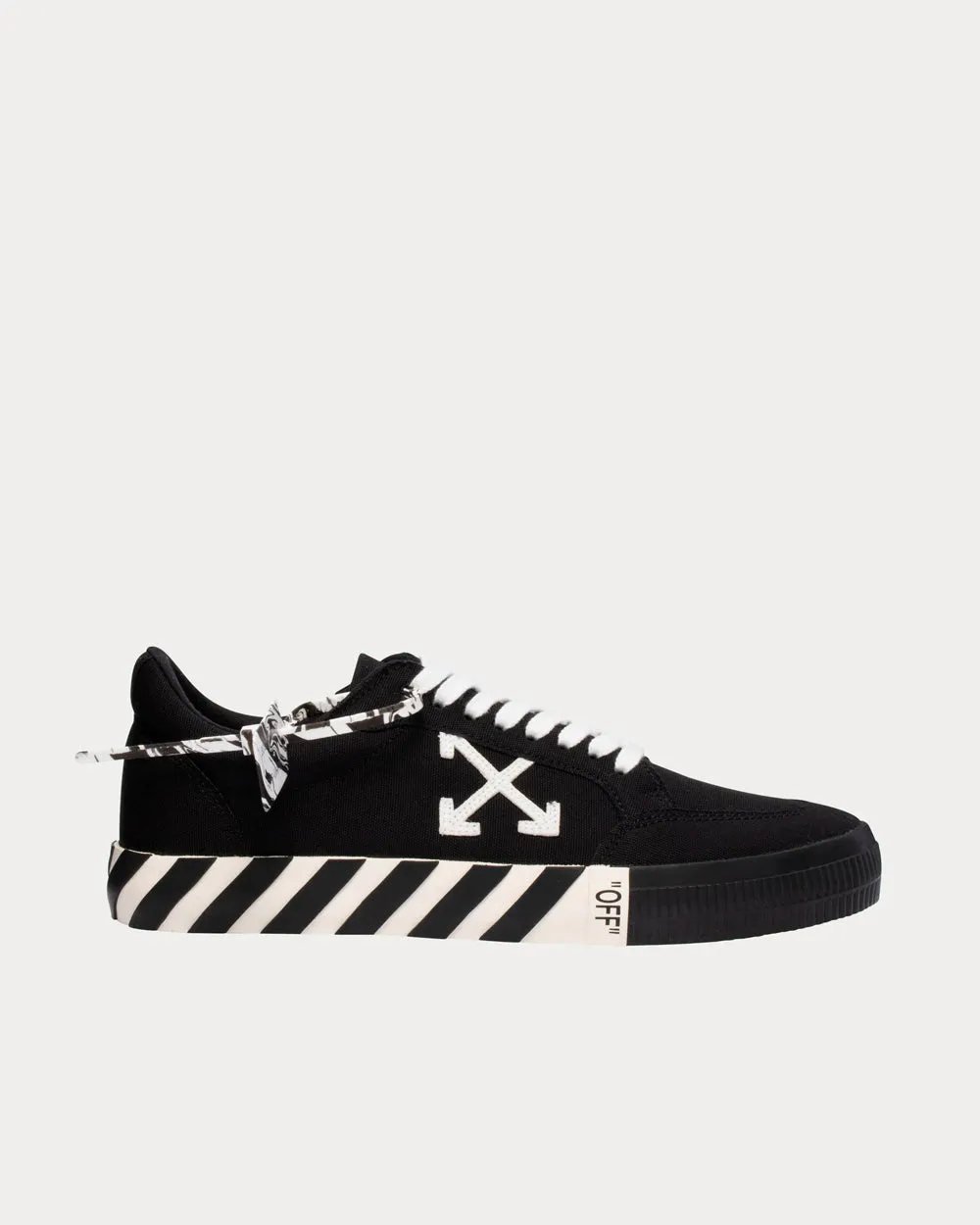Vulcanized Black Low Top Sneakers