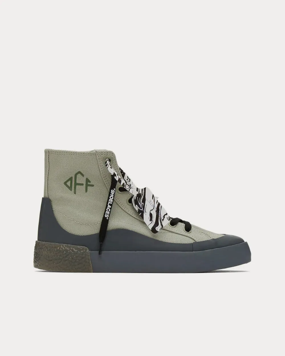 Vulcanized Canvas Taupe / Black High Top Sneakers
