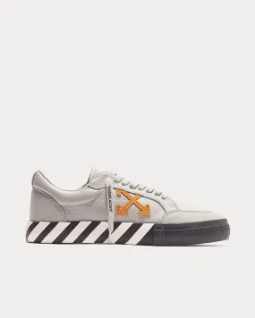 Vulcanized Leather Grey Low Top Sneakers