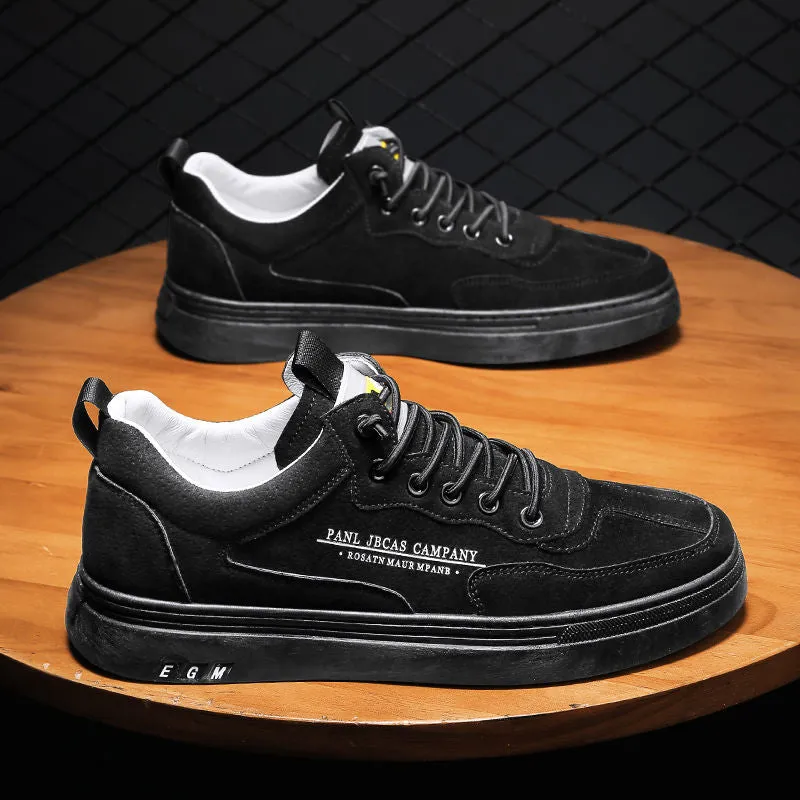 Vulcanized Sneakers For Men Trend Casual Leather Shoes Tenis Luxury Trainer Race Korean Mens Walking Running Jogging Shoes