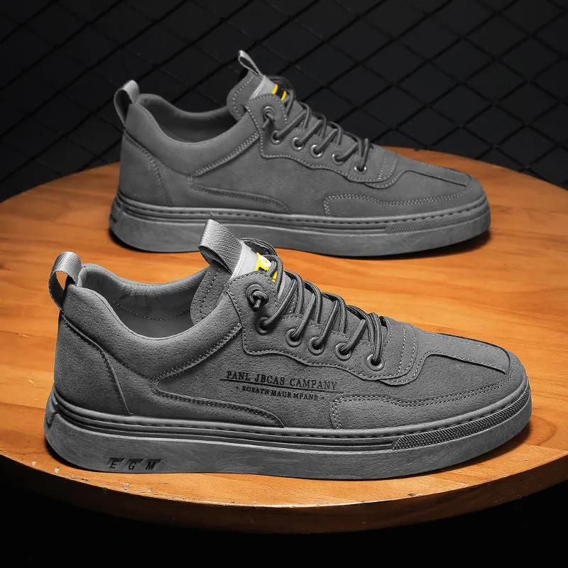 Vulcanized Sneakers For Men Trend Casual Leather Shoes Tenis Luxury Trainer Race Korean Mens Walking Running Jogging Shoes