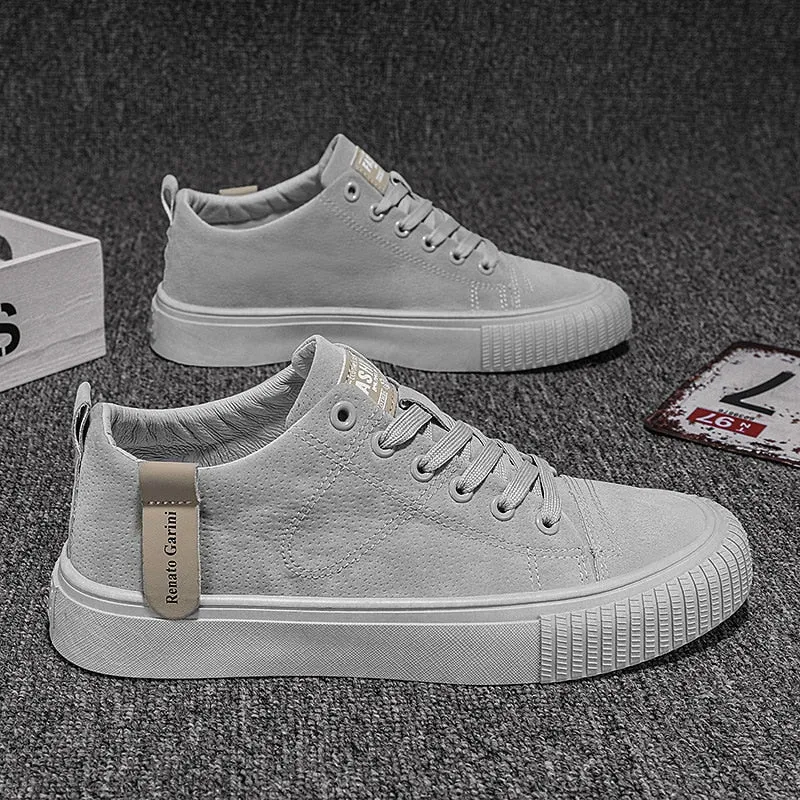 Vulcanized Sneakers For Men Trend Casual Leather Shoes Tenis Luxury Trainer Race Korean Mens Walking Running Jogging Shoes