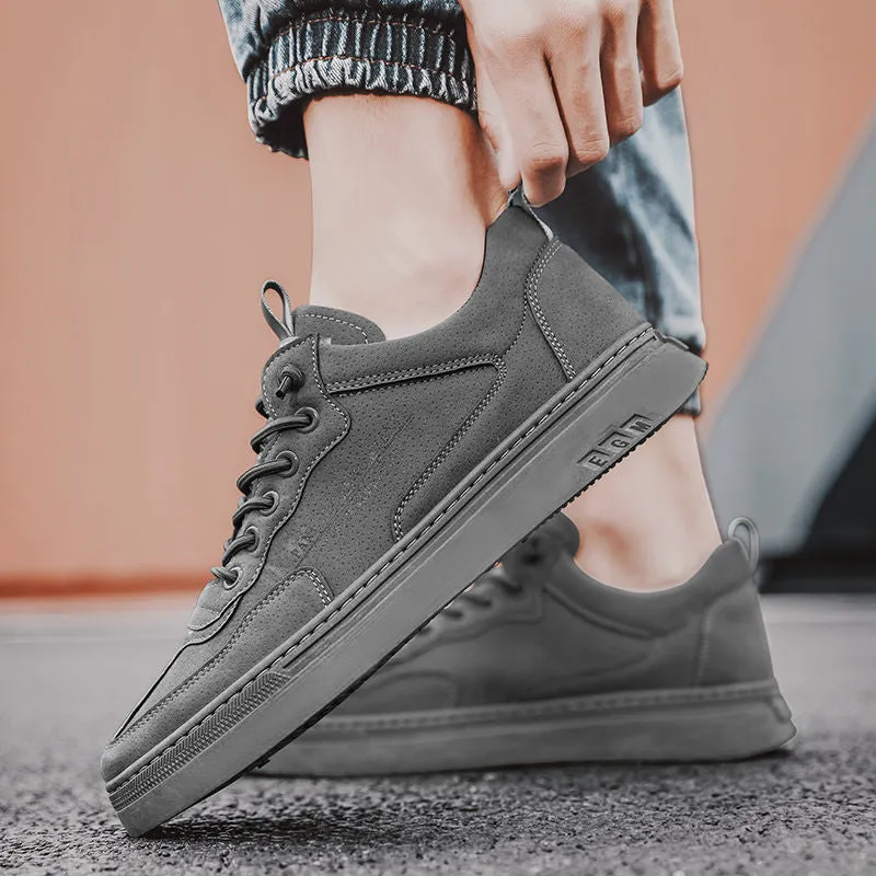 Vulcanized Sneakers For Men Trend Casual Leather Shoes Tenis Luxury Trainer Race Korean Mens Walking Running Jogging Shoes