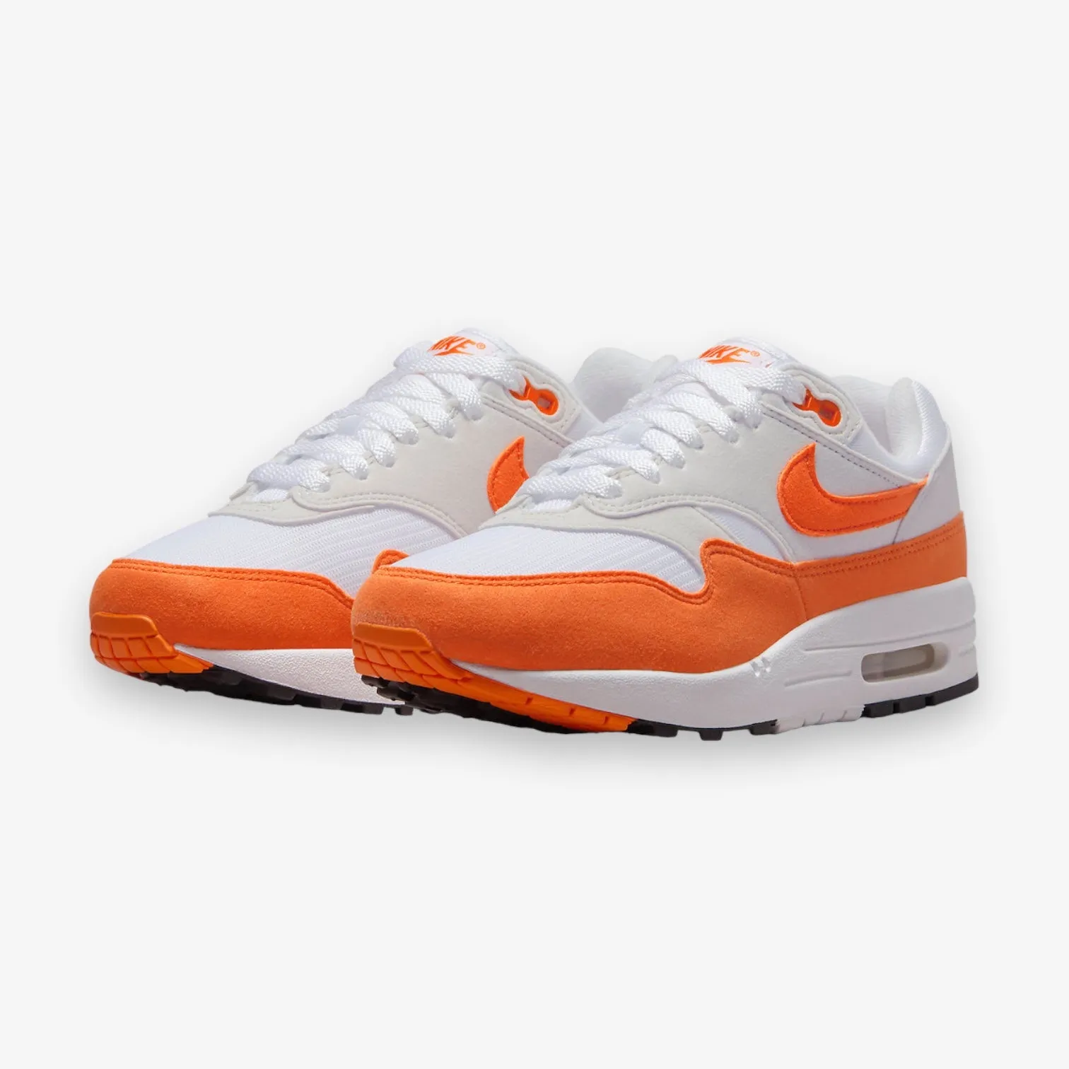 Women's Nike Air Max 1 Neutral Grey Safety Orange DZ2628-002